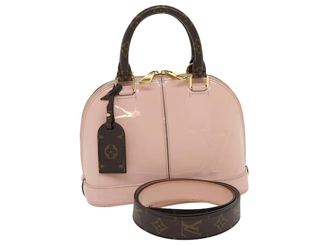 LOUIS VUITTON Vernis Alma BB Hand Bag 2way Pink M51925 LV Auth 31191a Patent leather  ref.635211