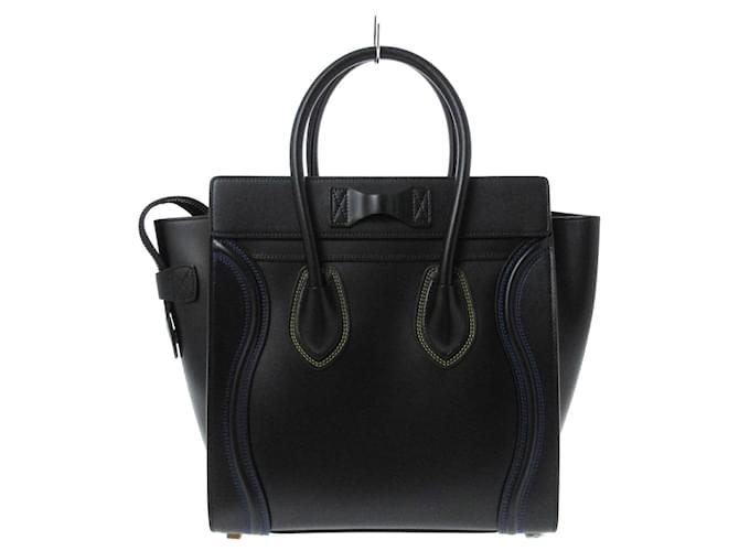 Céline Luggage Black Leather  ref.635405