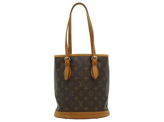 Louis Vuitton Bucket PM Brown Cloth  ref.635446