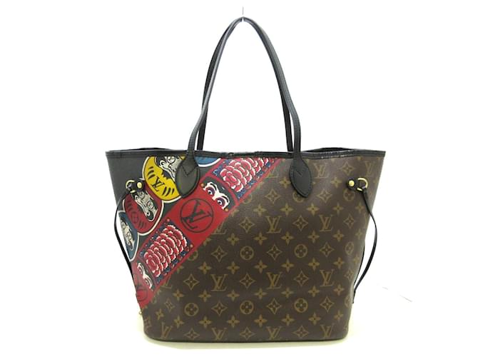 Louis Vuitton Neverfull Brown Cloth  ref.635452