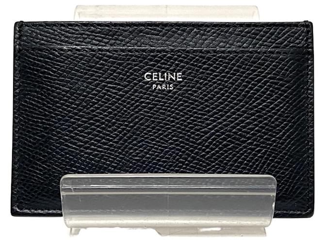 Céline Black Leather  ref.635455