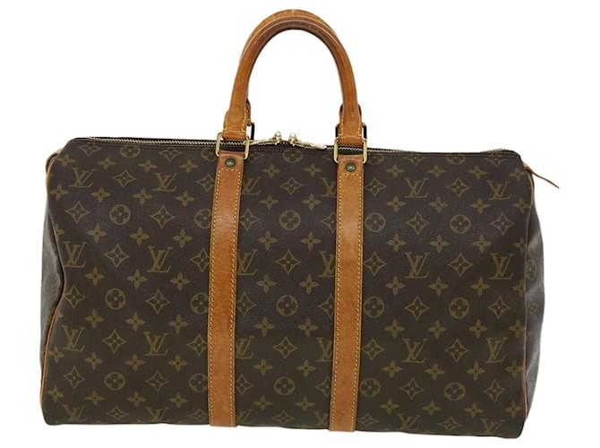 Louis Vuitton Keepall 45 Brown Cloth  ref.635526