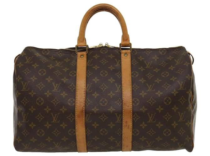 Louis Vuitton Keepall 45 Brown Cloth  ref.635531