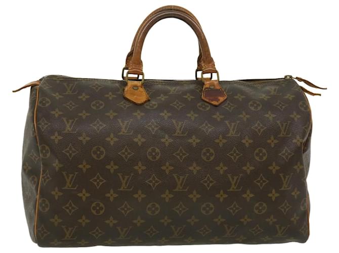 Louis Vuitton Monogram Speedy 40 Hand Bag M41522 LV Auth pt1561 Cloth  ref.635550