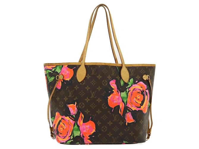 LOUIS VUITTON Monogram Rose Neverfull MM Sac cabas M48613 LV Auth yk4422A Toile Monogramme  ref.635616