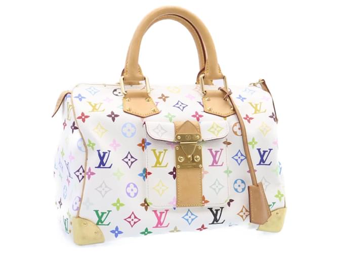 louis vuittons handbags multicolor white