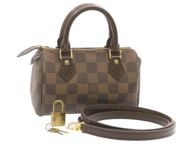 Louis+Vuitton+Speedy+Shoulder+Bag+30+Brown+Canvas for sale online