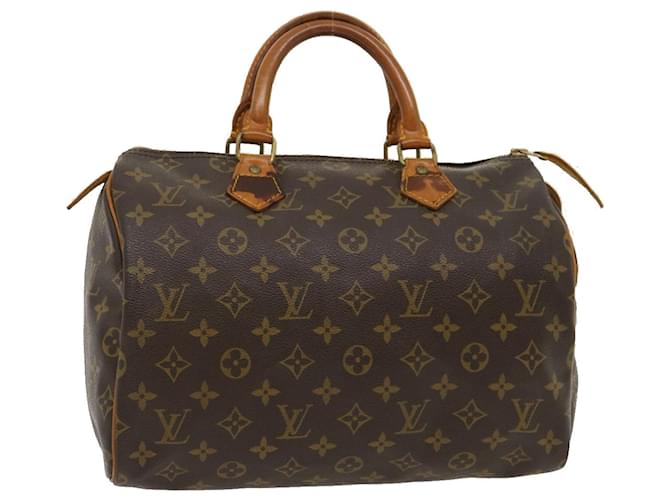 Louis Vuitton Monogram Speedy 30 Hand Bag M41526 LV Auth ki1837 Cloth  ref.636027