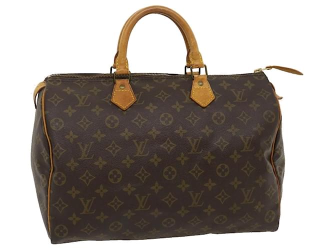 Louis Vuitton Monogram Speedy 35 Hand Bag M41524 LV Auth ki1971 Cloth  ref.636047