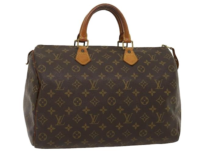 Louis Vuitton Monogram Speedy 35 Hand Bag M41524 LV Auth ar6817 Cloth  ref.636059