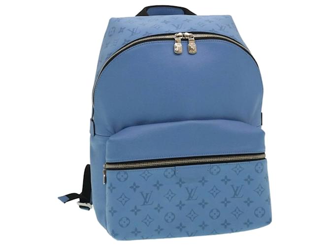 LOUIS VUITTON Taigarama Discovery Backpack PM Light Blue M30747 LV Auth lt356a  ref.636107