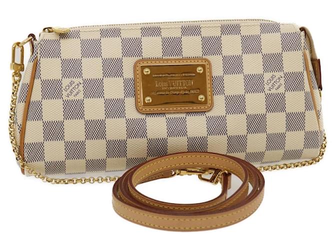 Louis Vuitton Damier Azur Eva 2Way Shoulder Bag N55214 LV Auth hs785A
