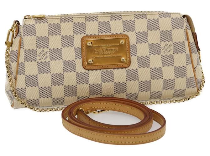 LOUIS VUITTON Damier Ebene Eva Shoulder Bag 2way N55213 LV Auth