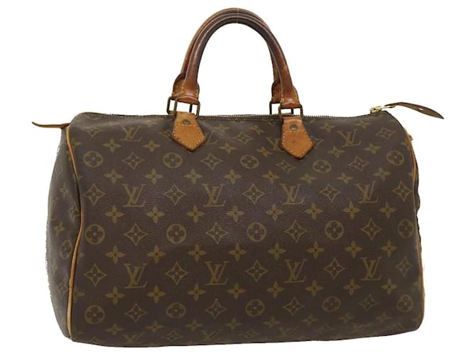 Speedy Louis Vuitton-Monogramm schnell 35 Handtasche M.41524 LV Auth rh093 Leinwand  ref.636181