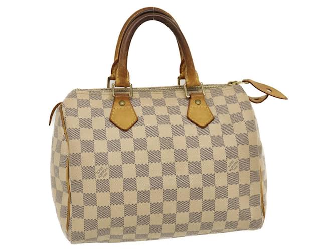 Louis Vuitton Damier Azur Speedy 25 Hand Bag N41534 LV Auth rh110  ref.636189