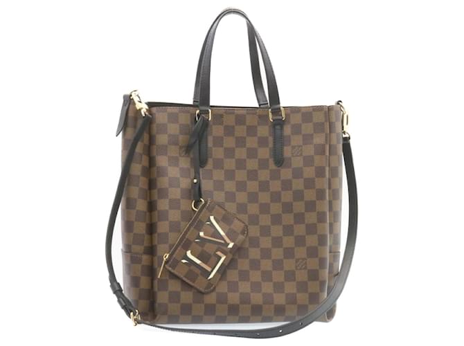 Handbags Louis Vuitton Louis Vuitton Damier Ebene Belmont NV Bb 2way Hand Bag N60348 LV Auth 27629a