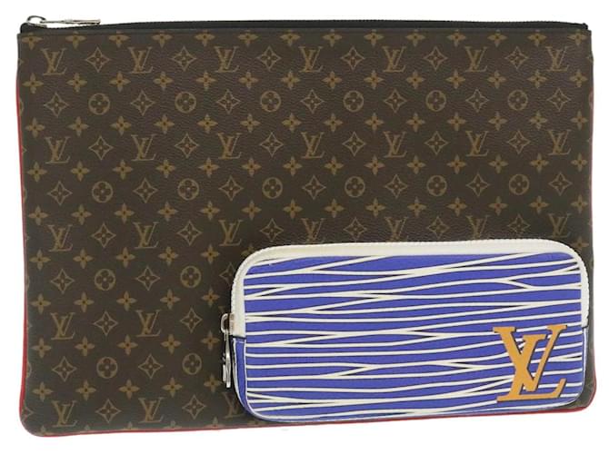 LOUIS VUITTON Monograma Pochette A4 Bolsa de embreagem Virgil Abloh M69690 Autenticação de LV 29439NO Lona  ref.636308