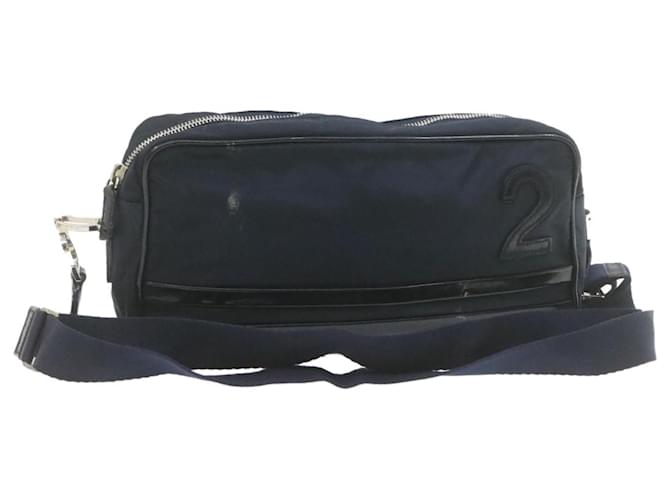 Christian Dior Nylon Hand Bag Negro Auth jk095 Algodón  ref.636338