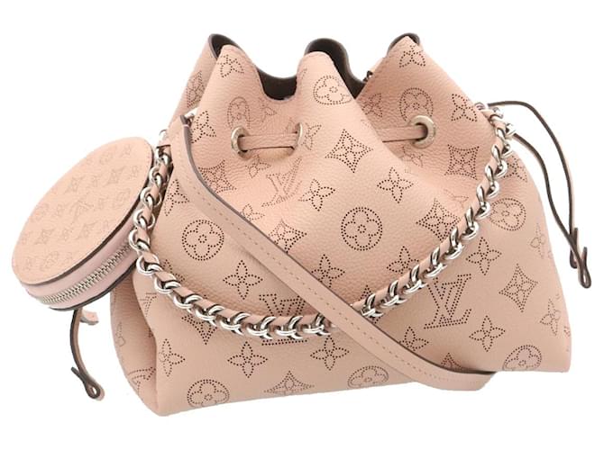 Bolsa de mão LOUIS VUITTON Monograma Mahina Bella Rosa M57068 LV Auth ar6430NO Lona  ref.636540