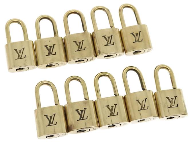 Louis Vuitton padlock 10set Gold Tone LV Auth th2547 Metal  ref.636612