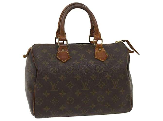 Louis Vuitton Monogram Speedy 25 Hand Bag M41528 LV Auth th2583 Cloth  ref.636618