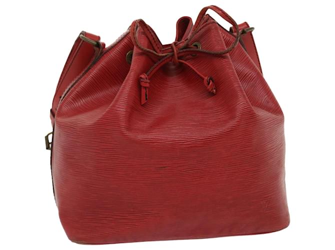 LOUIS VUITTON Epi Petit Noe Shoulder Bag Red M44107 LV Auth ds456 Leather  ref.636685