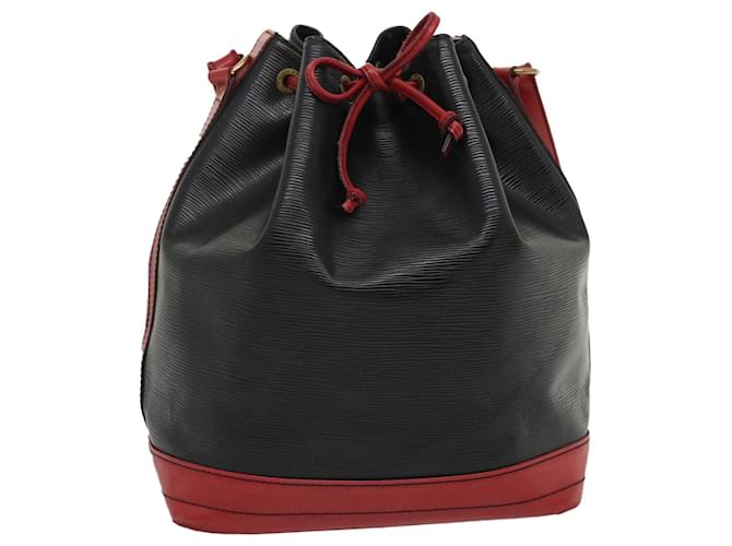 LOUIS VUITTON Epi Noe Shoulder Bag Black Red M44017 LV Auth ds480 Leather  ref.636689