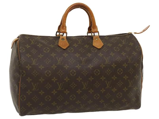 Louis Vuitton Monogram Speedy 40 Hand Bag M41522 LV Auth pt1052 Cloth  ref.636730