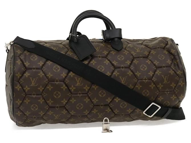 LOUIS VUITTON Monogram Macassar Neo sporty Hexagon Boston Bag M40398 autenticación 29557EN Monograma Lienzo  ref.636778