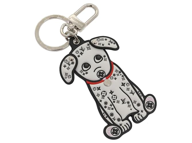 Louis Vuitton Dog Keychain White