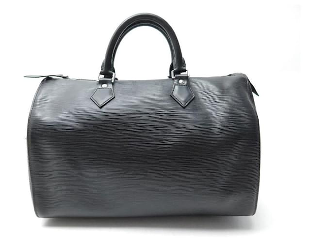 Speedy Louis Vuitton borsa veloce 35 IN PELLE EPI NERA M42992 BORSA A MANO Nero  ref.636974