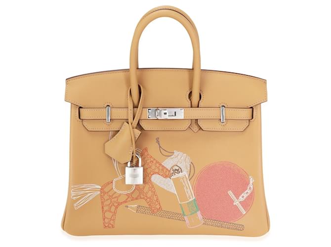 Hermès Hermes Nib Biscuit Swift In & Out Birkin 25 PHW Brown ref.637033 -  Joli Closet