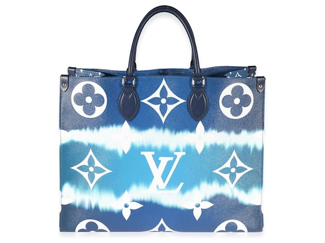 Louis Vuitton Blue Lv Escale Onthego Gm  Leather  ref.637105