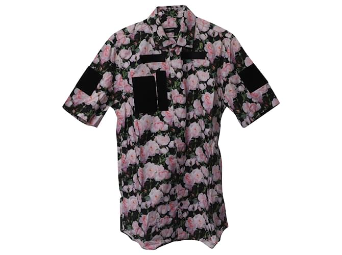 Givenchy Patch All Over Floral Print Shirt in Multicolor Cotton Multiple colors  ref.637241