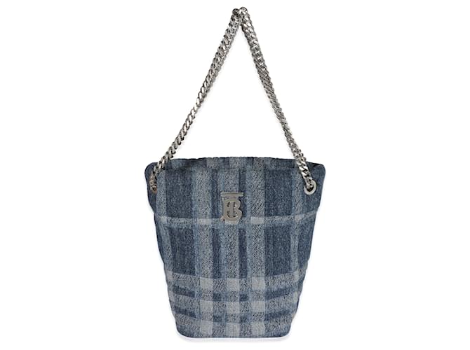 Burberry Blue Denim Small Lola Bucket Bag   ref.637269