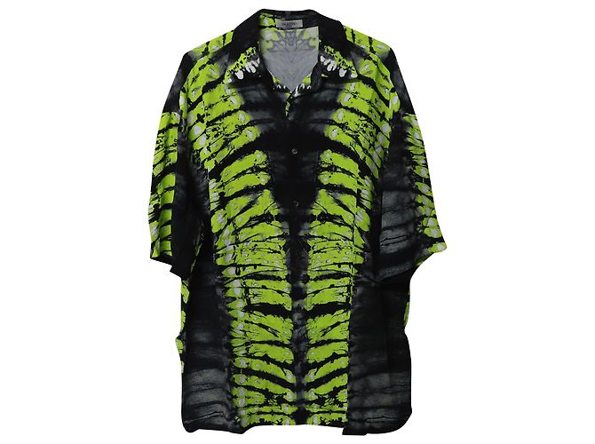 Valentino Tie Dye Printed Shirt in Multicolor Viscose Multiple colors