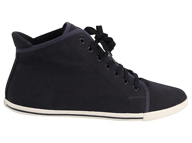 Marc Jacobs Skim Kicks High-Top-Sneaker aus schwarzem Canvas Leinwand  ref.637451