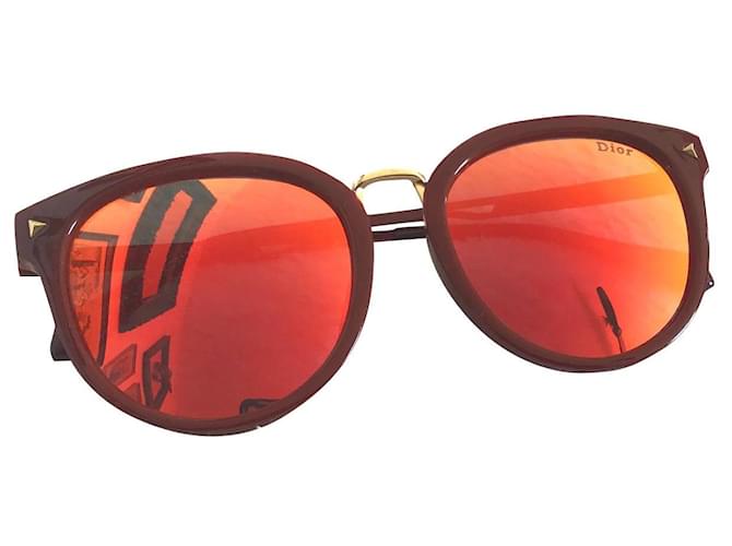 Dior occhiali da sole Rosso Acetato  ref.637470