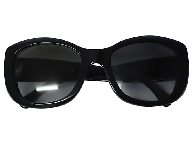 chanel black aviators