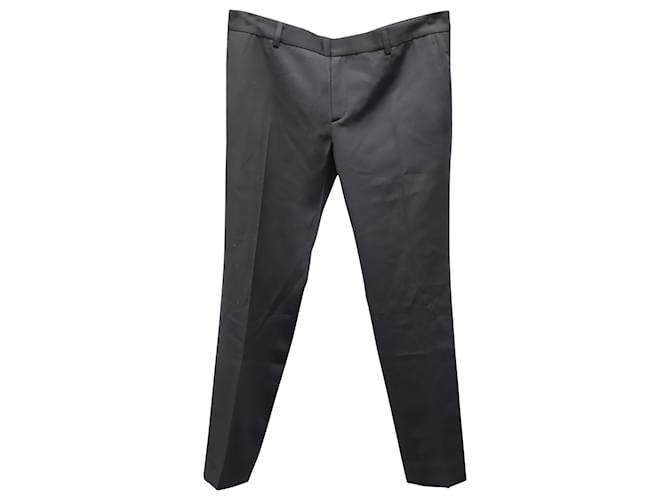 Balmain Slim-Fit Trousers in Black Wool  ref.637515