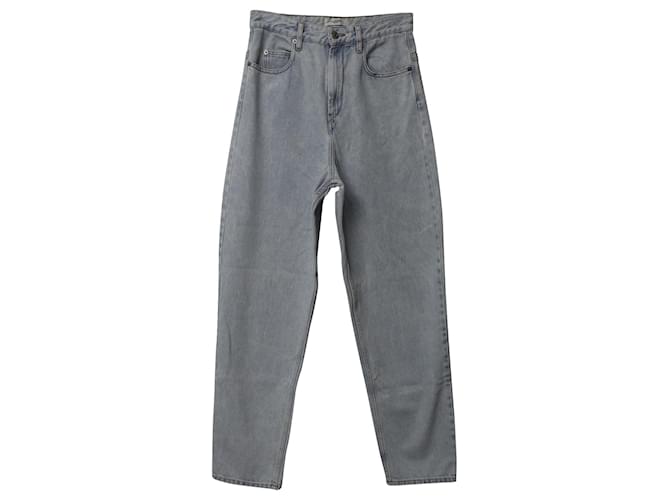 Isabel Marant Étoile Jeans Boyfriend cintura alta em algodão azul claro  ref.637572
