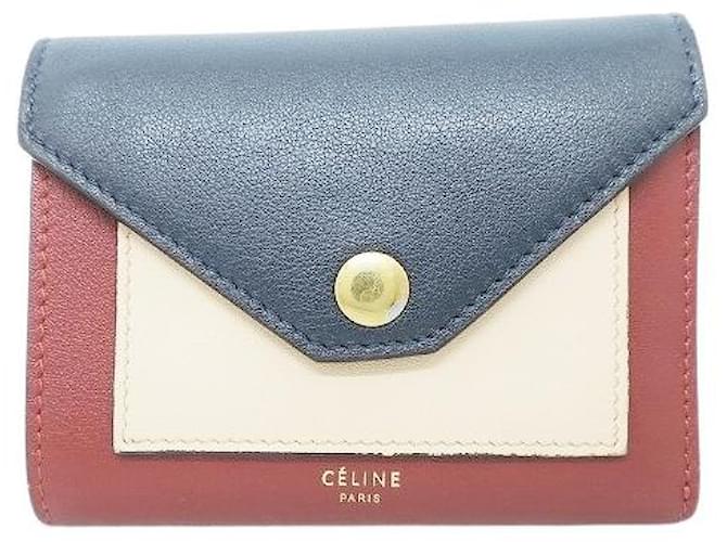 Céline Tri-Fold Leder  ref.637670
