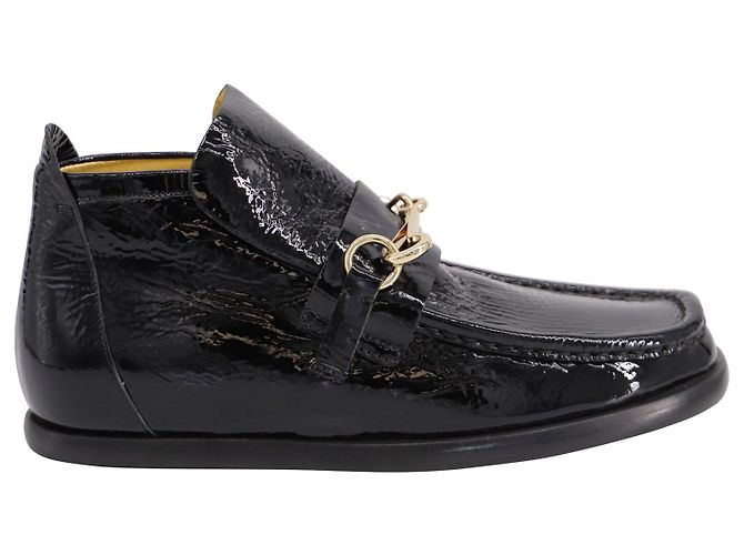 Botines Acne Studios Kerin de Charol Negro