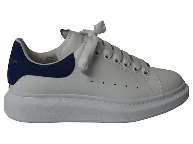 Alexander McQueen Larry Oversized Sneakers aus weißem Leder  ref.637748