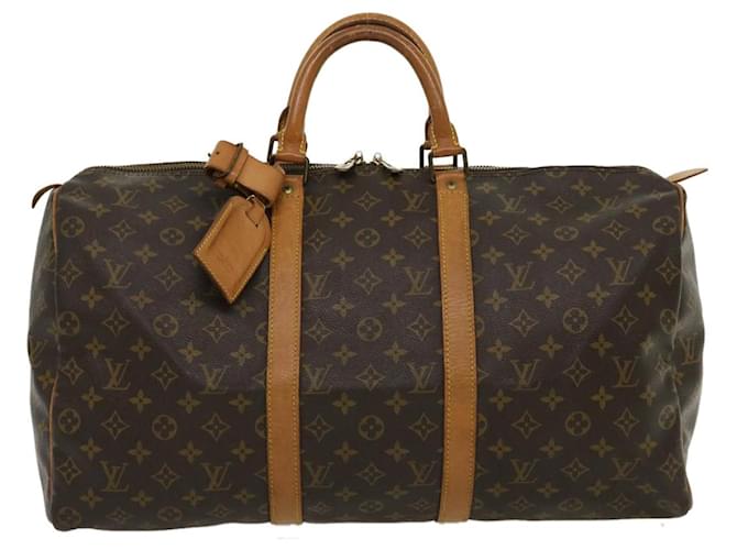 Louis Vuitton Keepall Brown Cloth  ref.637853