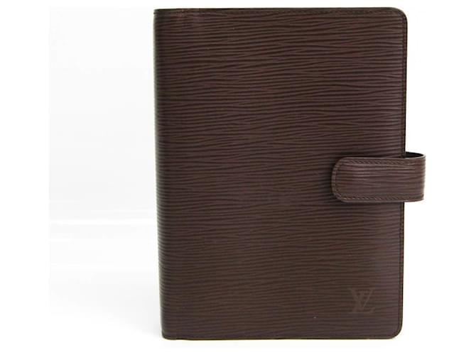 Louis Vuitton Large agenda cover Brown Leather ref.99002 - Joli Closet