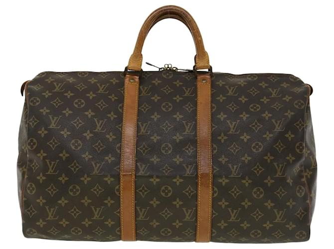 Louis Vuitton Keepall 50 Brown Cloth  ref.638245