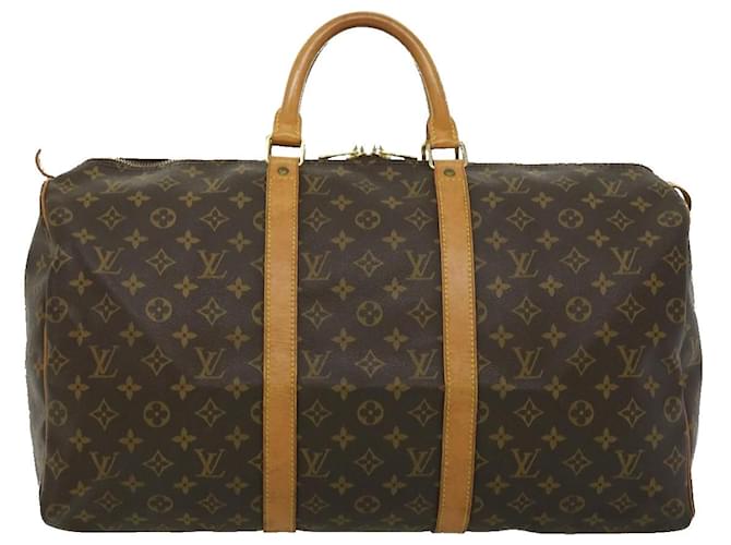Louis Vuitton Keepall 50 Brown Cloth  ref.638260