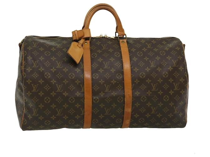 Louis Vuitton Keepall 55 Brown Cloth  ref.638286