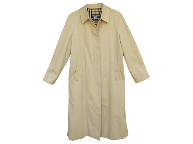 imperméable Burberry vintage taille 38 Coton Polyester Beige  ref.638407